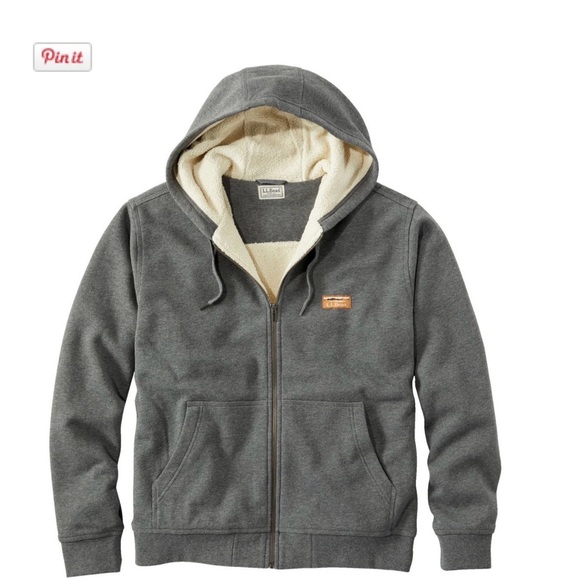 L.L. Bean Gray Zip Up Sweatshirt - Picture 1 of 3